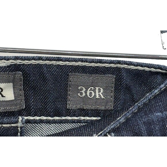 BKE Men's Bootcut Jeans - Dark Blue - Picture 7 of 8